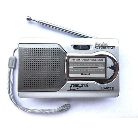 Rádio Portátil Song Star SS-822E AM/FM Prata