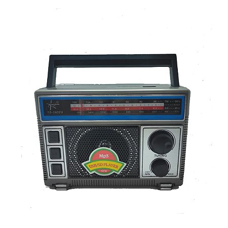 Rádio Songstar SS-2402U AM/FM 3W Cinza