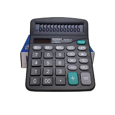 Calculadora Xhaday XH-837B-12 12 Dígitos Preto
