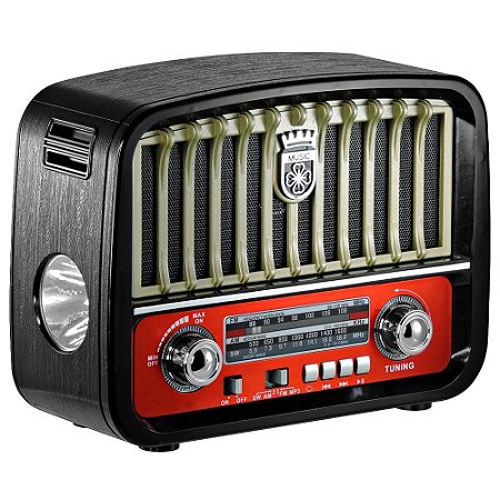 Rádio MEX MEX-009 AM/FM/SW 3W Dourado