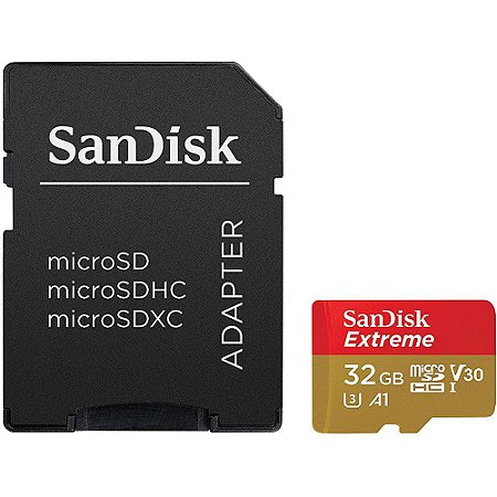 Cartão Memória Micro SD SanDisk Extreme A1 32GB