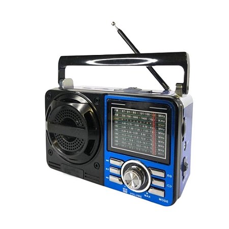 Rádio Portátil KTS PGXB-1088S AM/FM 3W Azul