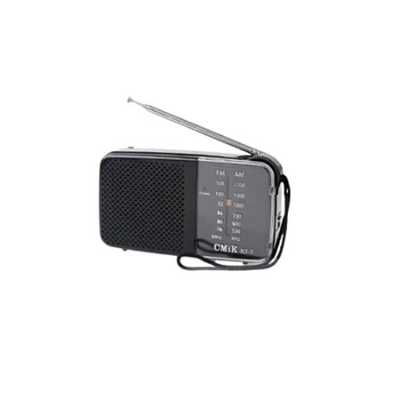 Rádio Bolso Cmik ICF-7 AM/FM 3W Cinza