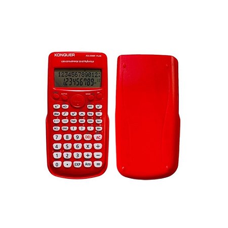 Calculadora Científica Konquer KQ-350BR Vermelha