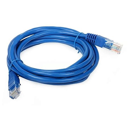 Cabo Rede Patch Cat6 Plus Cable 2.5 Mts Azul
