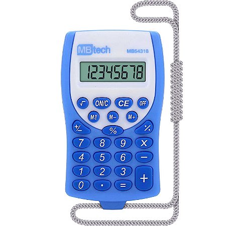 Calculadora Mbtech MB54318 8 Dígitos Azul