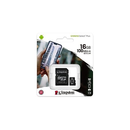 Cartão de Memória Micro SD Kingston 16GB 100Mbps