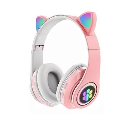 Headphone Gatinho Altomex B-19 Bluetooth Rosa