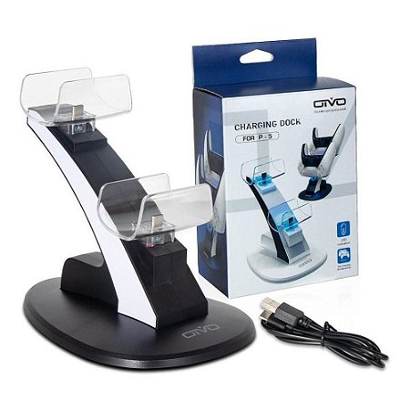 Carregador Controle PlayStation 5 OIVO IV-P5234 Duplo Preto