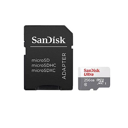 Cartão Memória Micro SD Sandisk SDSQUNR 256GB