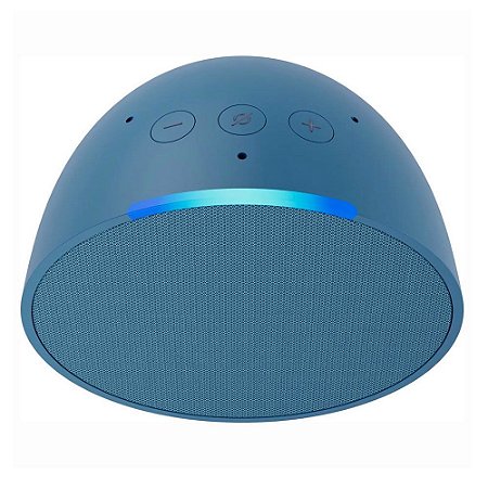 Caixa De Som  Echo Pop Alexa / Bluetooth - Azul no Shoptime