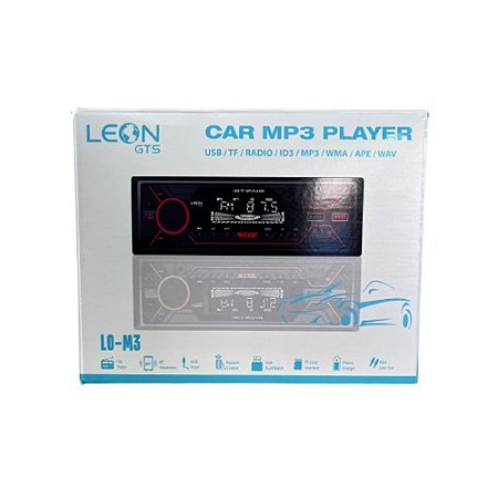 Auto Rádio Leon GTS LO-M3 Bluetooth USB/SD/AUX