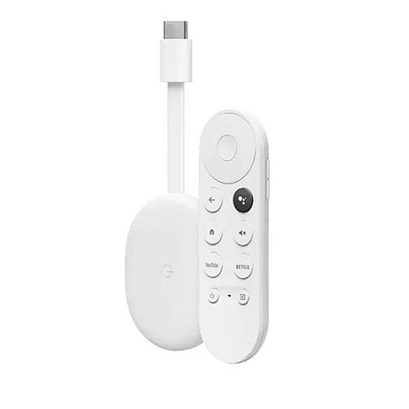 Chromecast 4 Google Wi-Fi e HDMI HD Branco