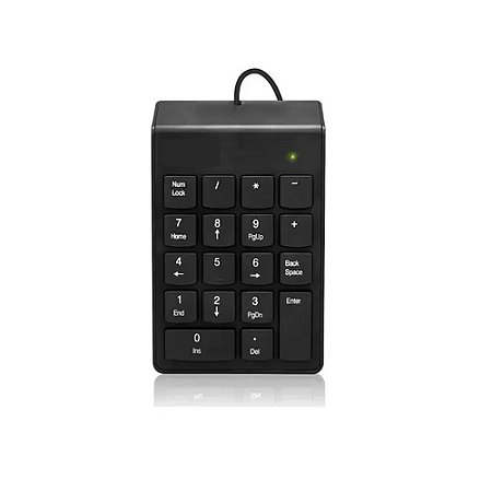 Teclado Numérico com Fio Kapbom KA-665 Preto