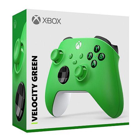 Controle Xbox Series S Velocity Green S/Fio Verde