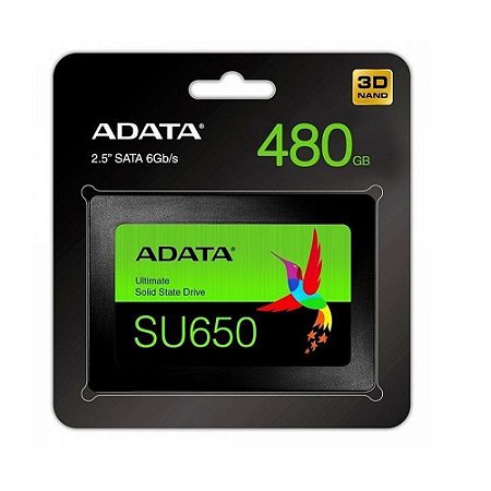Memória SSD Adata ASU650SS 480GB 2,5"