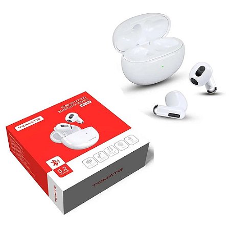 Fone Ouvido Tomate MTF-8810 Bluetooth Branco