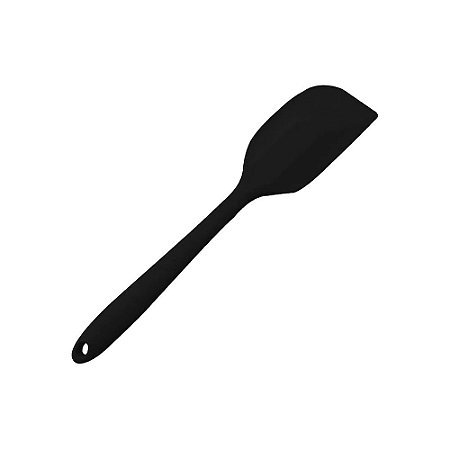 Espátula de Silicone Reta Em Casa Tem 27Cm Preto