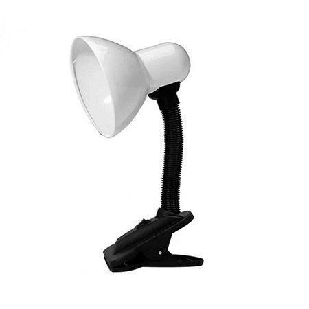 Luminária de Mesa Em Casa Tem Bivolt Branco