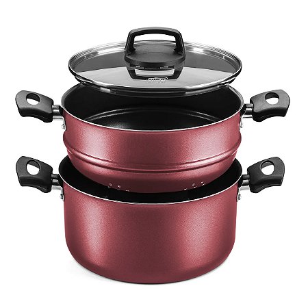 Panela á Vapor MTA 4 em 1 Cereja