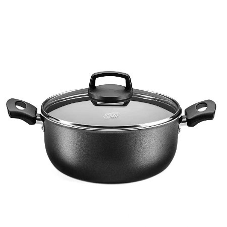Caçarola MTA Antiaderente Cristal 18CM Grafite
