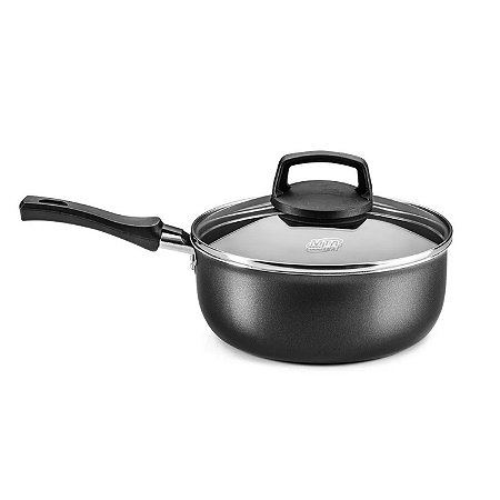 Panela Cristal Antiaderente MTA 16CM Grafite