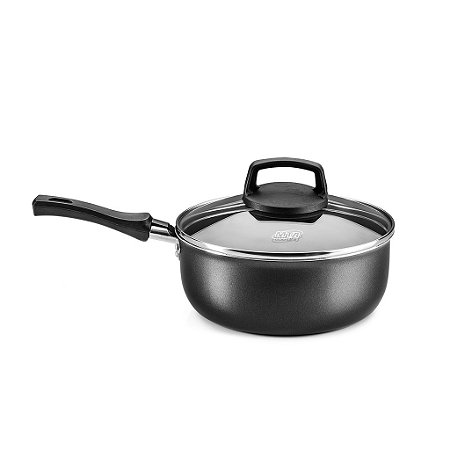 Panela Cristal Antiaderente MTA 18CM Grafite