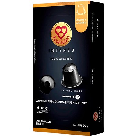 Cápsula Café Intenso Três Corações para Nespresso