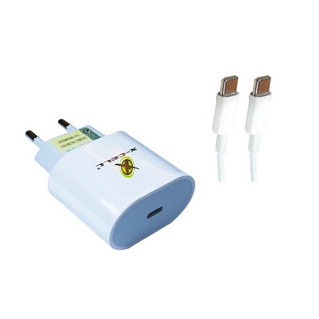 Carregador Turbo Tipo-C X-Cell XC-UR28 25W Branco