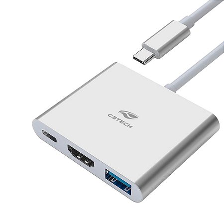 Adaptador Hub Conversor Tipo-C C3tech HU-D10SI 3.0 Usb/Tipo-C/Hdmi