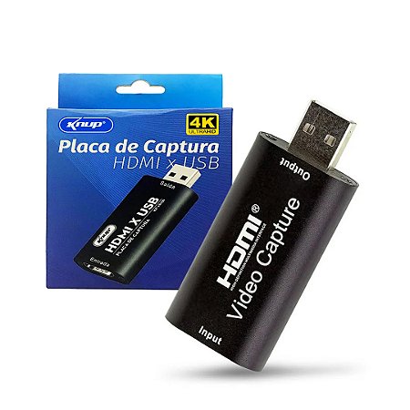 Placa Captura HDMI para USB Knup KP-AD101