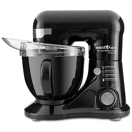 Batedeira Planetária Power Plus Britânia BBP760P 127V 700W Preto
