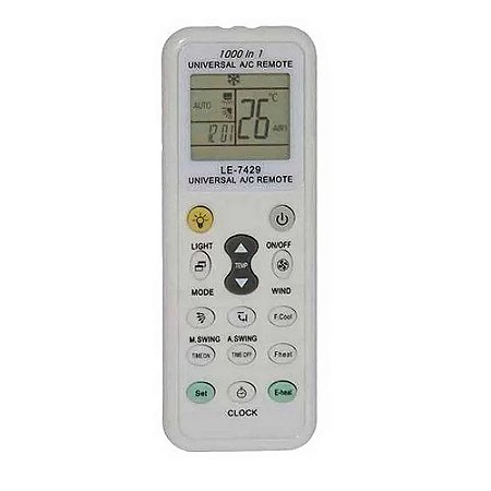 Controle Remoto Universal Ar Condicionado Lelong LE-7429