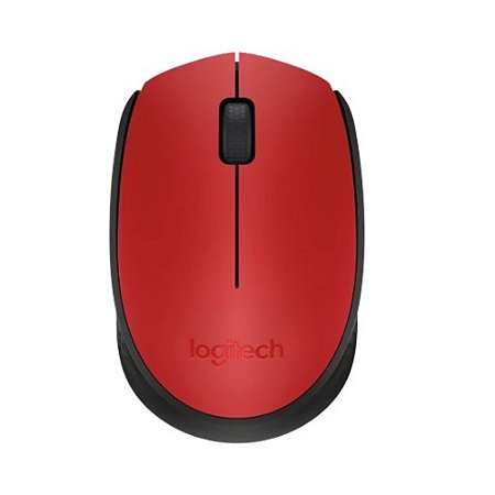 Mouse sem Fio Logitech M170 1000DPI Vermelho