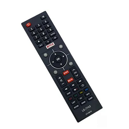 Controle Remoto TV Semp Toshiba Lelong LE-7742 CT-6810