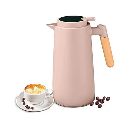 Garrafa Térmica Dolce Home D1333 Visor Temperatura 1L Nude