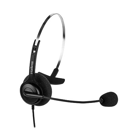 Telefone Intelbras Headset HSB40 com Fio Preto