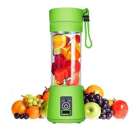 Mini Liquidificador Portátil Lelong LE-781 Verde