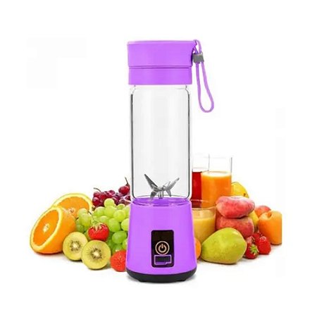 Mini Liquidificador Portátil Lelong LE-781 Roxo