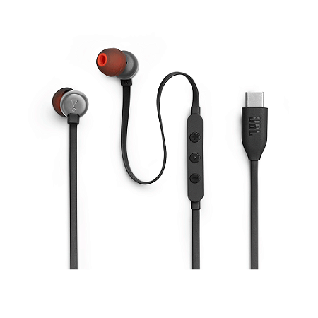 Fone Ouvido Intra Auricular JBL Tune310C Tipo-C Preto