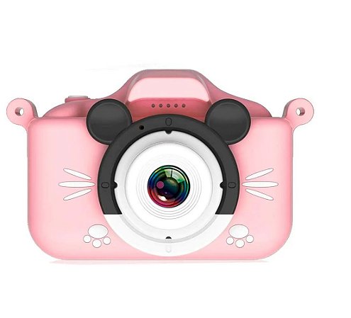 Mini Câmera Digital Infantil XC-X2P Rosa
