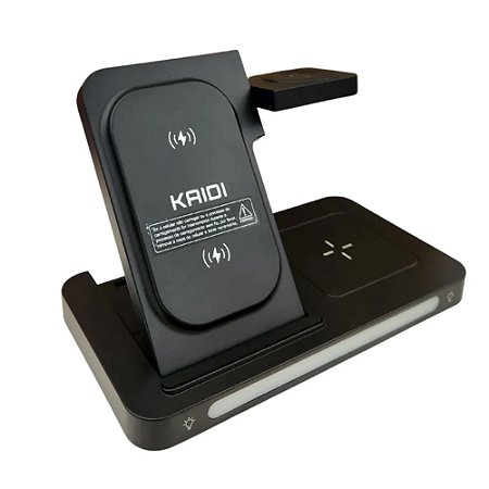 Carregador Indução 3 em 1 Kaidi KNC9097 Preto