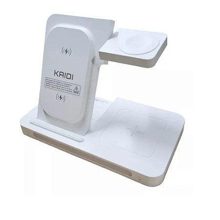 Carregador Indução 3 em 1 Kaidi KNC9097 Branco