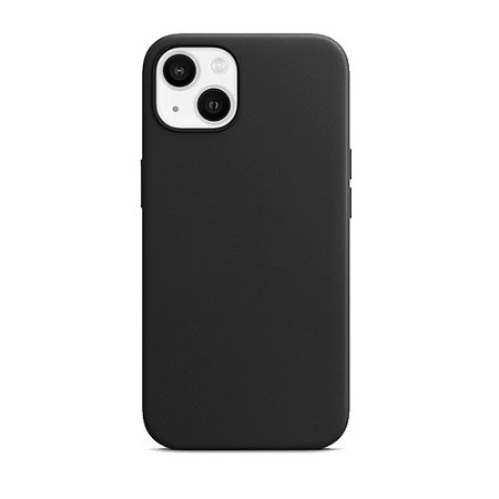 Capa Magsafe Iphone 15 Couro Preto