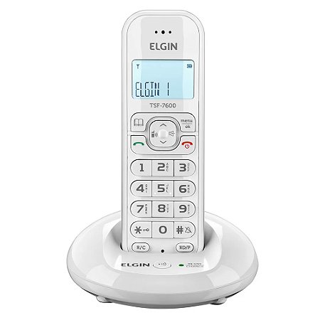 Telefone Elgin TSF7600 Sem Fio Branco