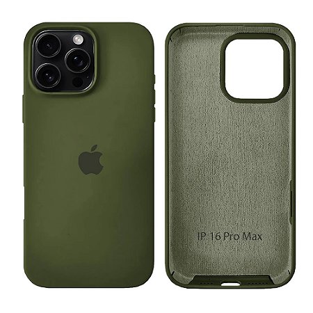 Capa Iphone 16 Pro Max Soft Protection Verde Militar