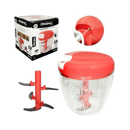 Processador Manual Original Line 900ML Vermelho
