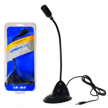 Microfone Multimídia Lotong LH-M2 para Computador