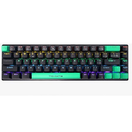 Teclado Gamer Mecânico Tomate MTE-M0691 Preto RGB com Fio