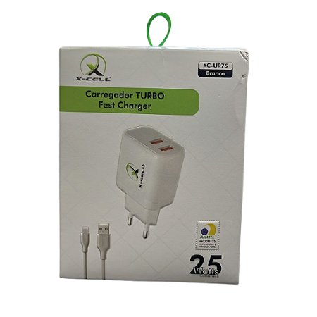 Carregador Micro Usb X-Cell XC-UR75 Branco